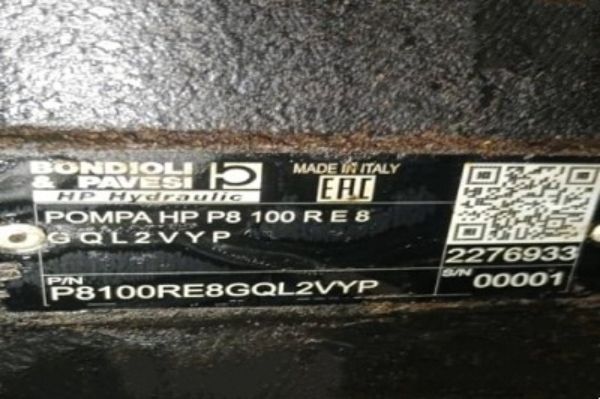 Bondioli＆Pavesi齒輪泵P8100RE8GQL2VYP性能參數，應用說明